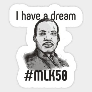 Martin luther king Sticker